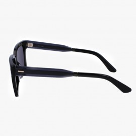 Calvin Klein Unisex Siyah Dikdörtgen Zımba Detaylı Güneş Gözlüğü CK 22535S 001 55