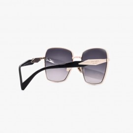 Prada 64ZS ZVN-5W1 Kadın Kare Metal Sap Detaylı Güneş Gözlüğü 