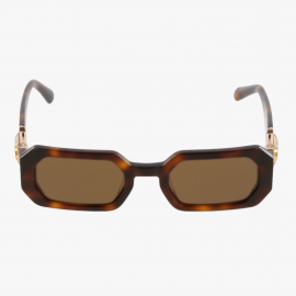 Swarovski Sap Detaylı Asetat Kahverengi Kadın Güneş Gözlüğü