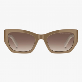 Marc Jacobs Krem Rengi Kemik Logo Detaylı Güneş Gözlüğü