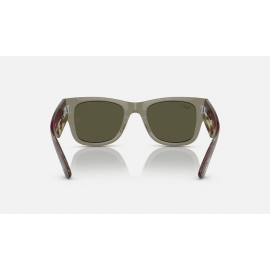 Ray-Ban 0840S 66355C 51 Mega Wayfarer Unisex Yeşil Aynalı Güneş Gözlüğü