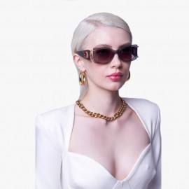 For  Art's Sake Sculpture  Grey Kadın Sap Detaylı Asetat Güneş Gözlüğü