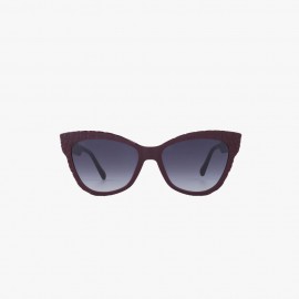 For Art's Sake Crocodile Burgundy Cat Eye Güneş Gözlüğü
